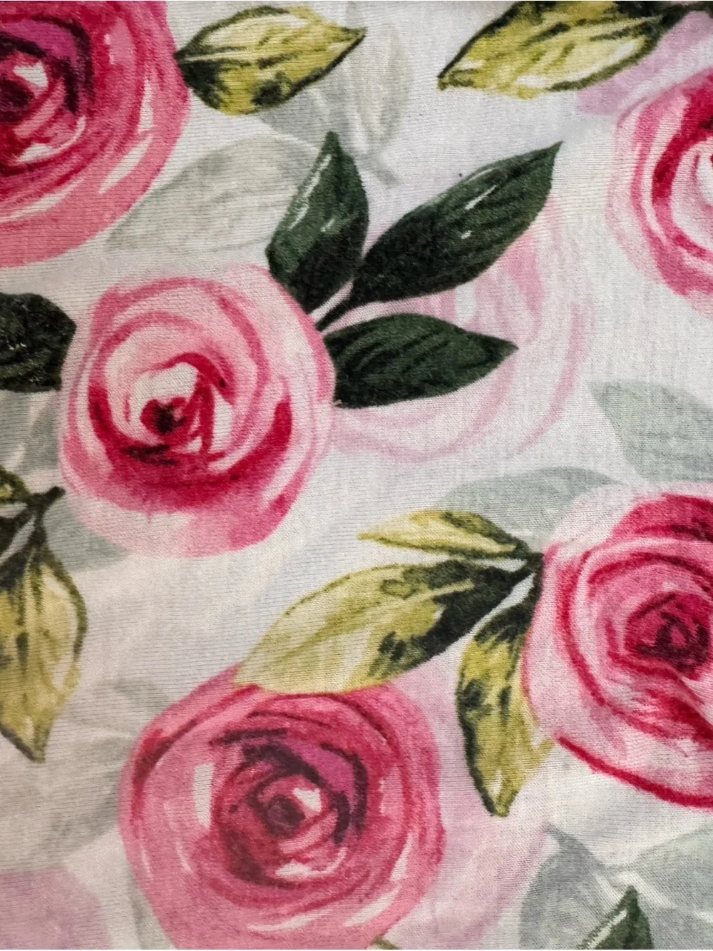Little Sleepies Pink Rose Floral Long Sleeve Pajama Set